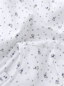NAME IT Hulmønster T-shirt Juliette Bright White
